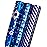 MAYPLUSS Wrapping Paper Roll - Mini Roll 17in *120in Per roll 3 Rolls Gift Wrapping Paper Hanukkah Design,Menorahs, Star of David, Letter Hanukkah for Chanukah Celebration (42.3 sq.ft.ttl)