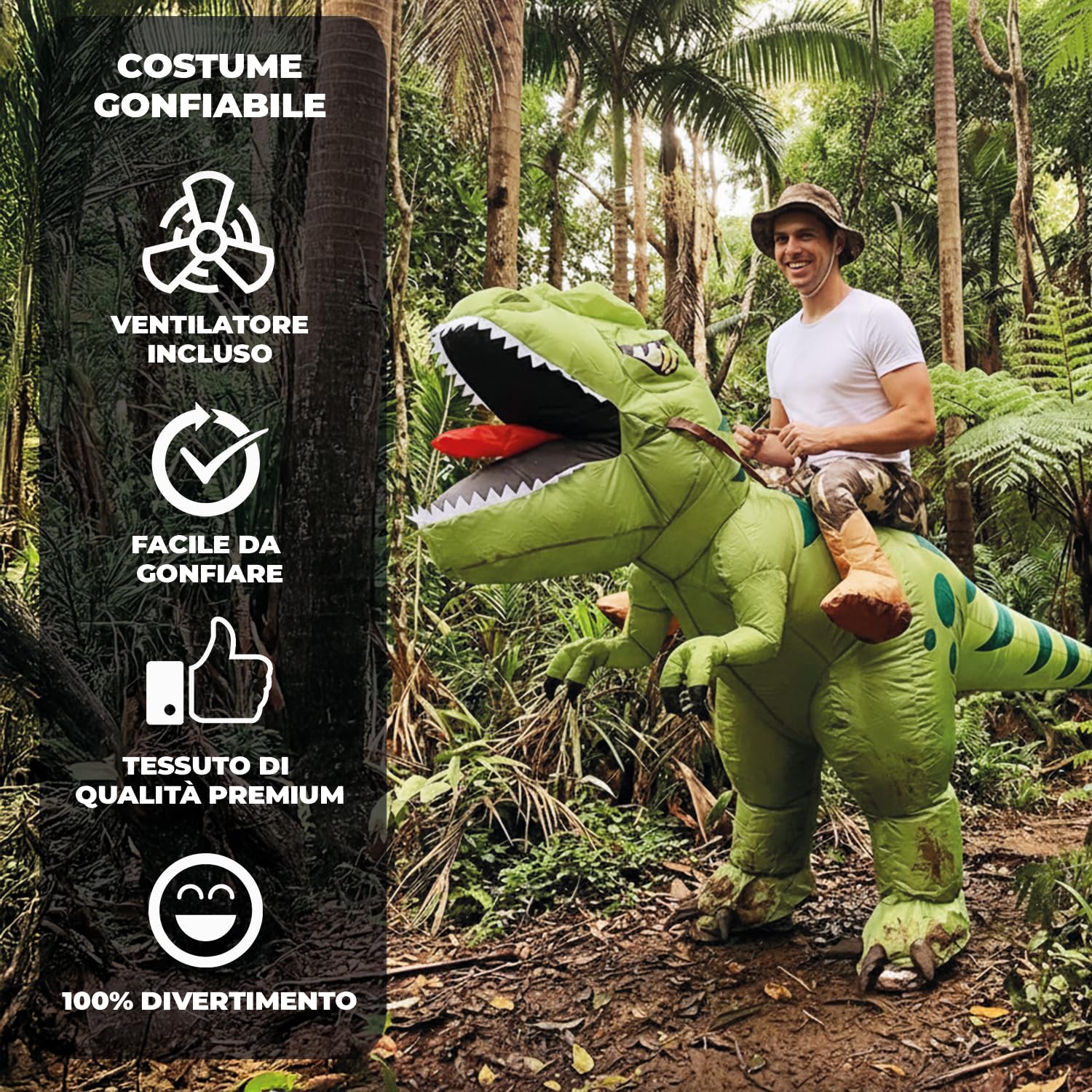 SuanQ Mini Ventilatore per Costume da Dinosauro o Testa di Mascotte o Costume da Gonfiabile, Arancione