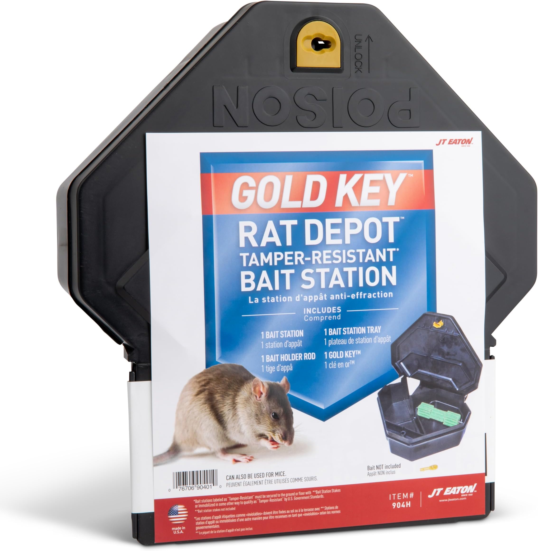 JT Eaton 904H Gold Key Rat Bait Station