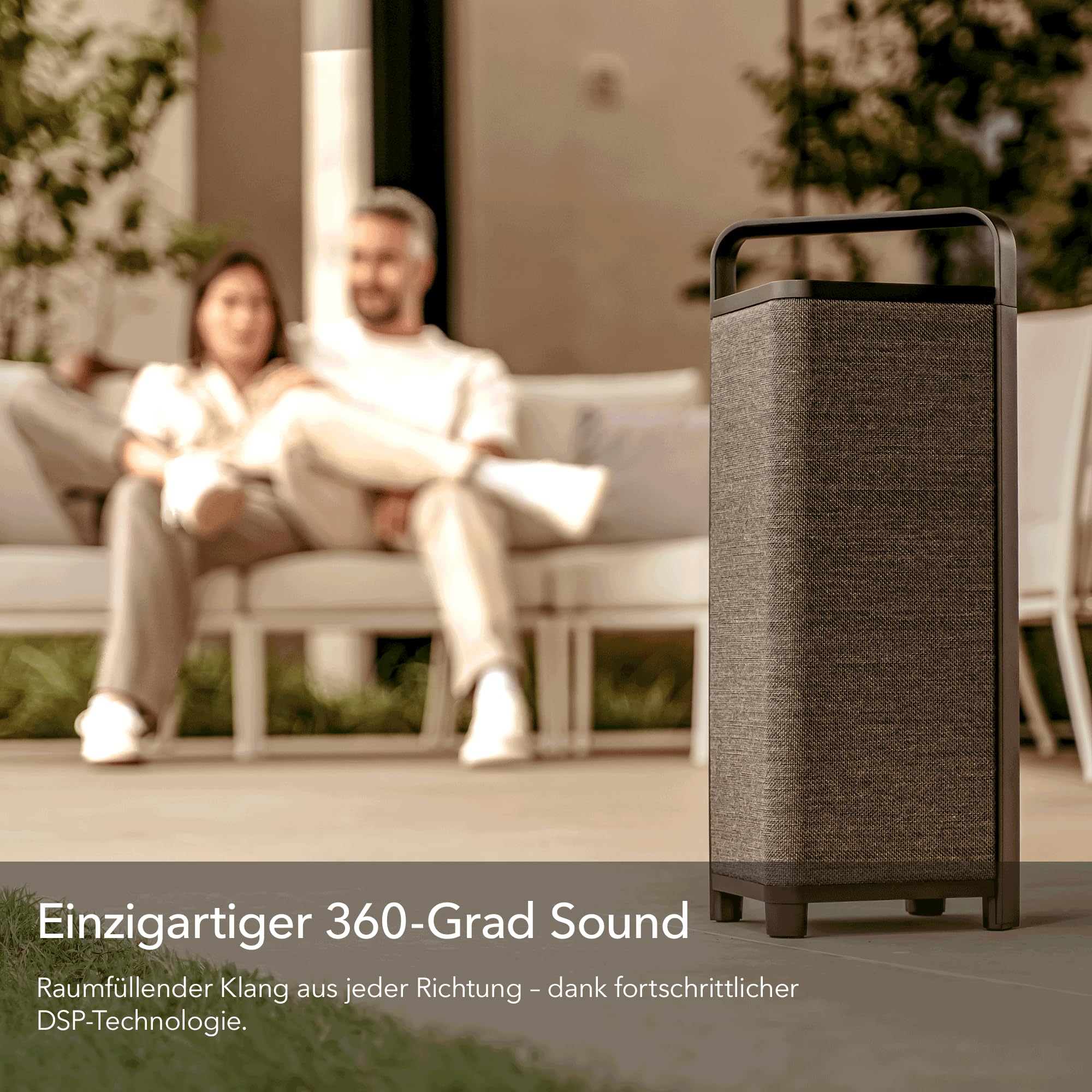 ESCAPE P6 BT przenośny głośnik Bluetooth, 60 W, czas pracy akumulatora 16 h, subwoofer, czarny