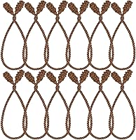 Vista 18 de Shappy 12 lazos de guirnalda de Navidad para barandilla de Navidad, decorativas, reutilizables, flexibles, para guirnalda, escalera, decoración