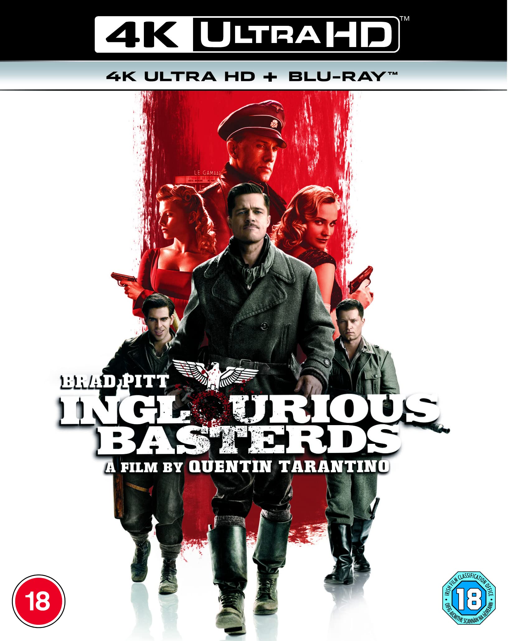 Inglourious Basterds 4K UHD Blu-ray - 2009 Tarantino War Action Brad Pitt