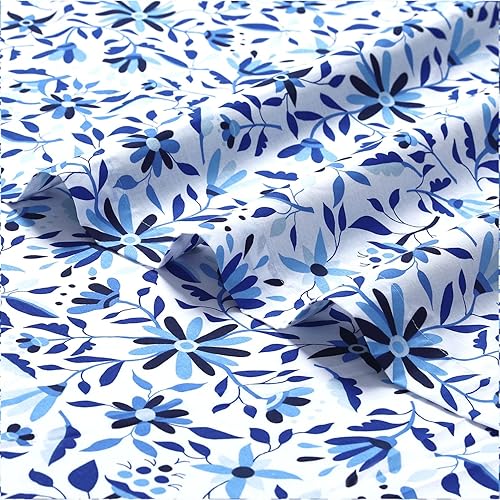 Miniatura 6 de -Sábanas de 144 hilos tamaño individual  Juego de sábanas de 4 piezas 100% algodón, 1 sábana bajera, 1 sábana encimera y 2 fundas de almohada,