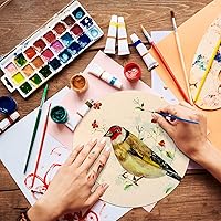 Vista 4 de Círculos redondos de madera de 18 pulgadas sin terminar para manualidades, colgador de puerta, pirografía y pintura (5 piezas)