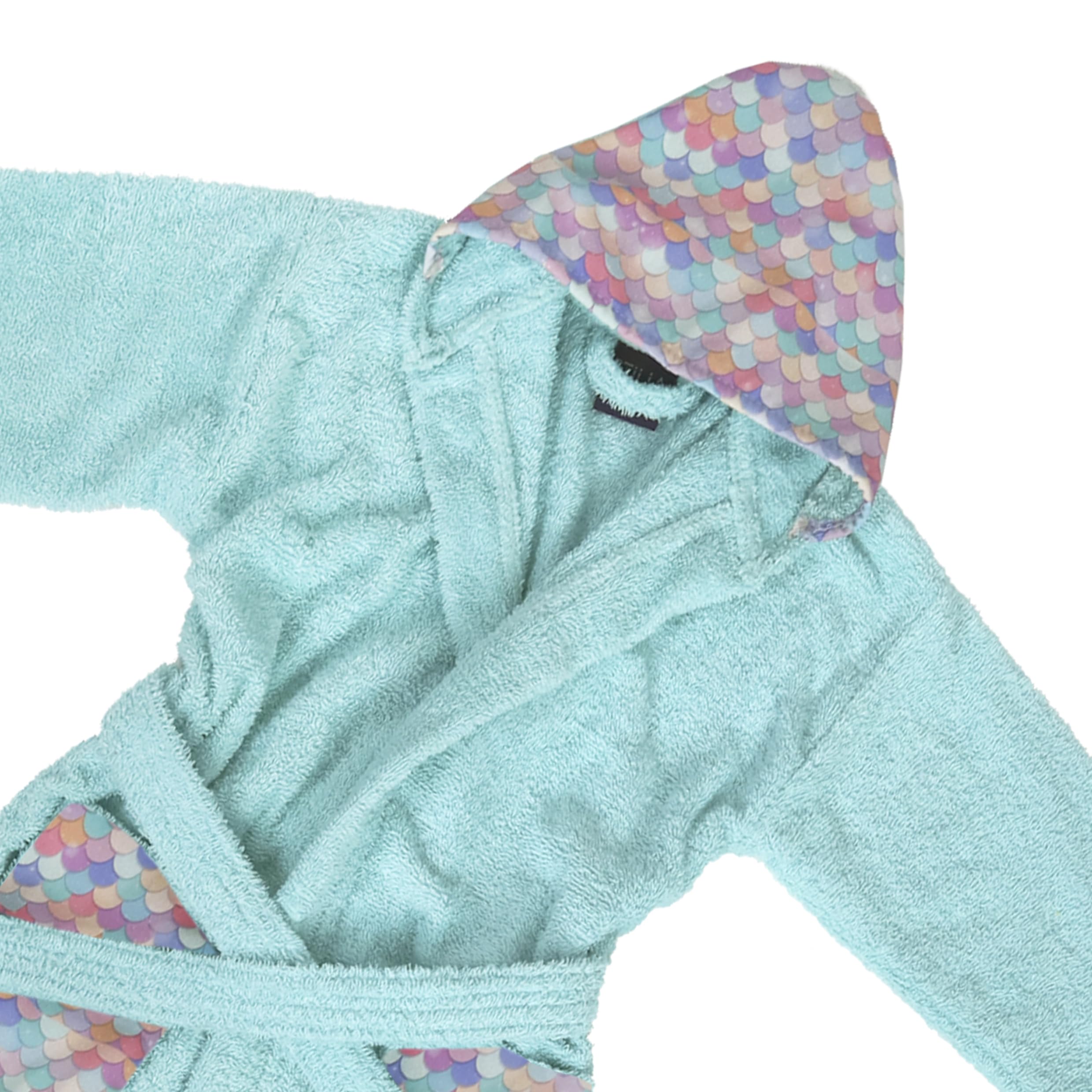 LEBENGOOD - Accappatoio bambina, bambino, Ragazze Cotone: Ragazza, Bambini - 100% Cotone OEKO-TEX,2 tasche, cappuccio