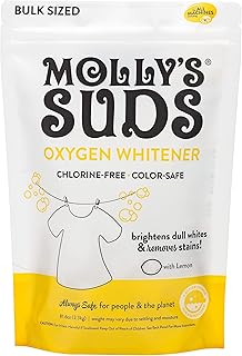 Molly's Suds Natural Oxygen Whitener | Natural Bleach Alternative, Plant-Derived Ingredients | Whitens Brights and Brighte...