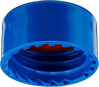 JG Finneran R.A.M. 5394F-09RB Preassembled Screw Threaded Cap and PTFE/Butyl Rubber Septa, Royal Blue, 9mm Cap Size (Case of 1000)