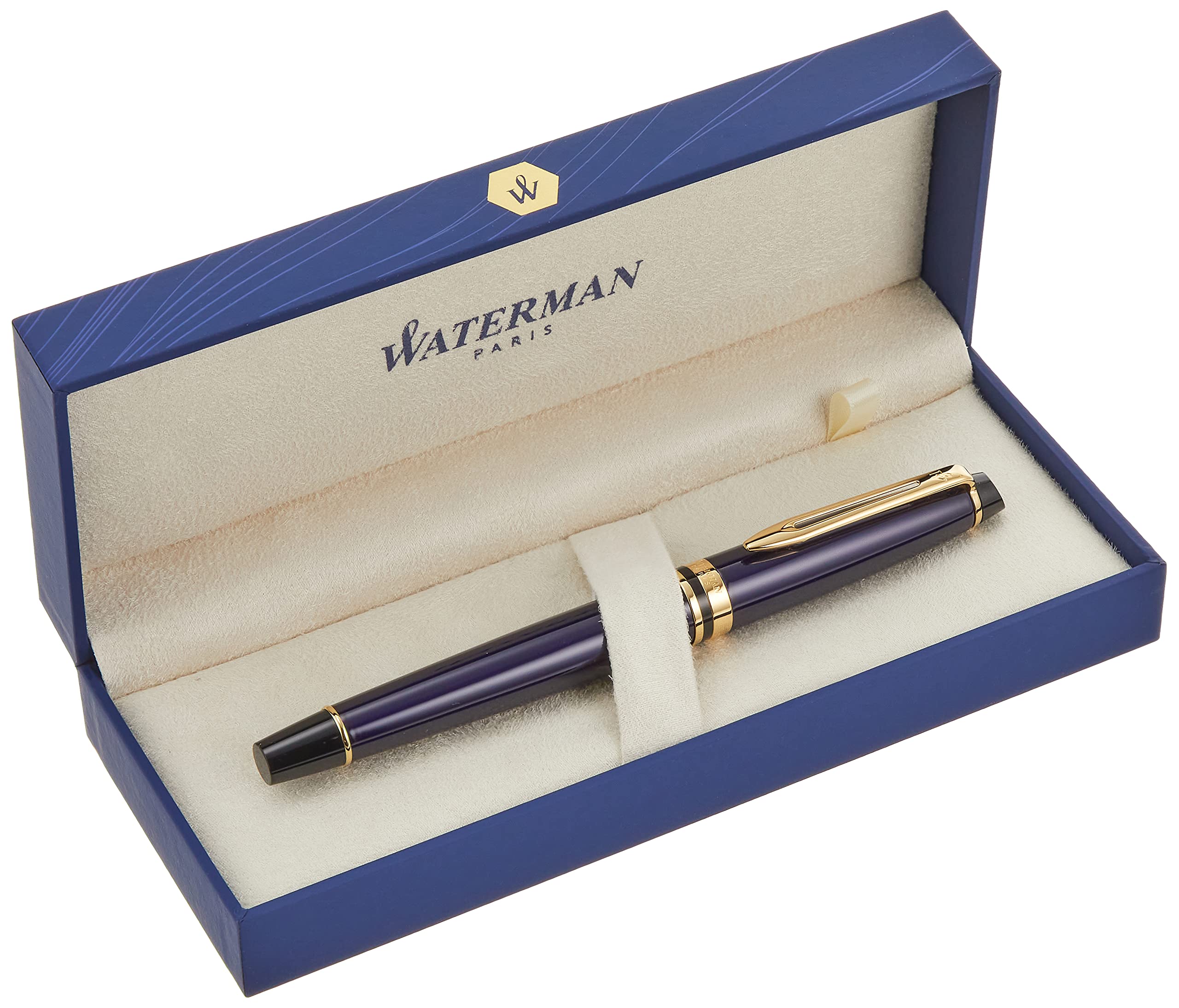 ウォーターマン　万年筆18Kエキスパートエッセンシャル　プルシアンブルー　F Amazon | WATERMAN ウォーターマン 公式 万年筆 EF 極細字
