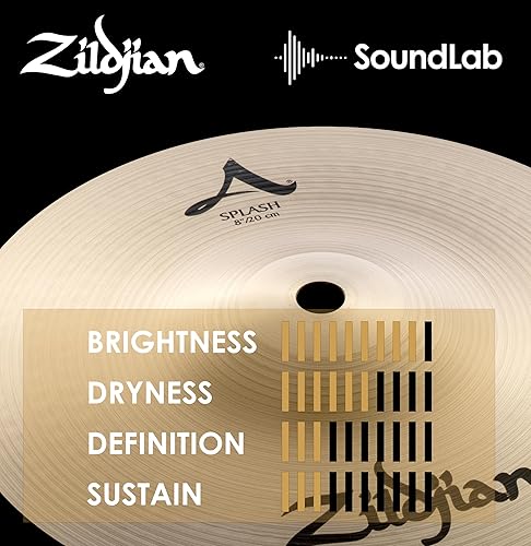 Miniatura 9 de Zildjian Serie A Splash - 12 pulgadas y brazo de pluma de platillo Zildjian con abrazadera