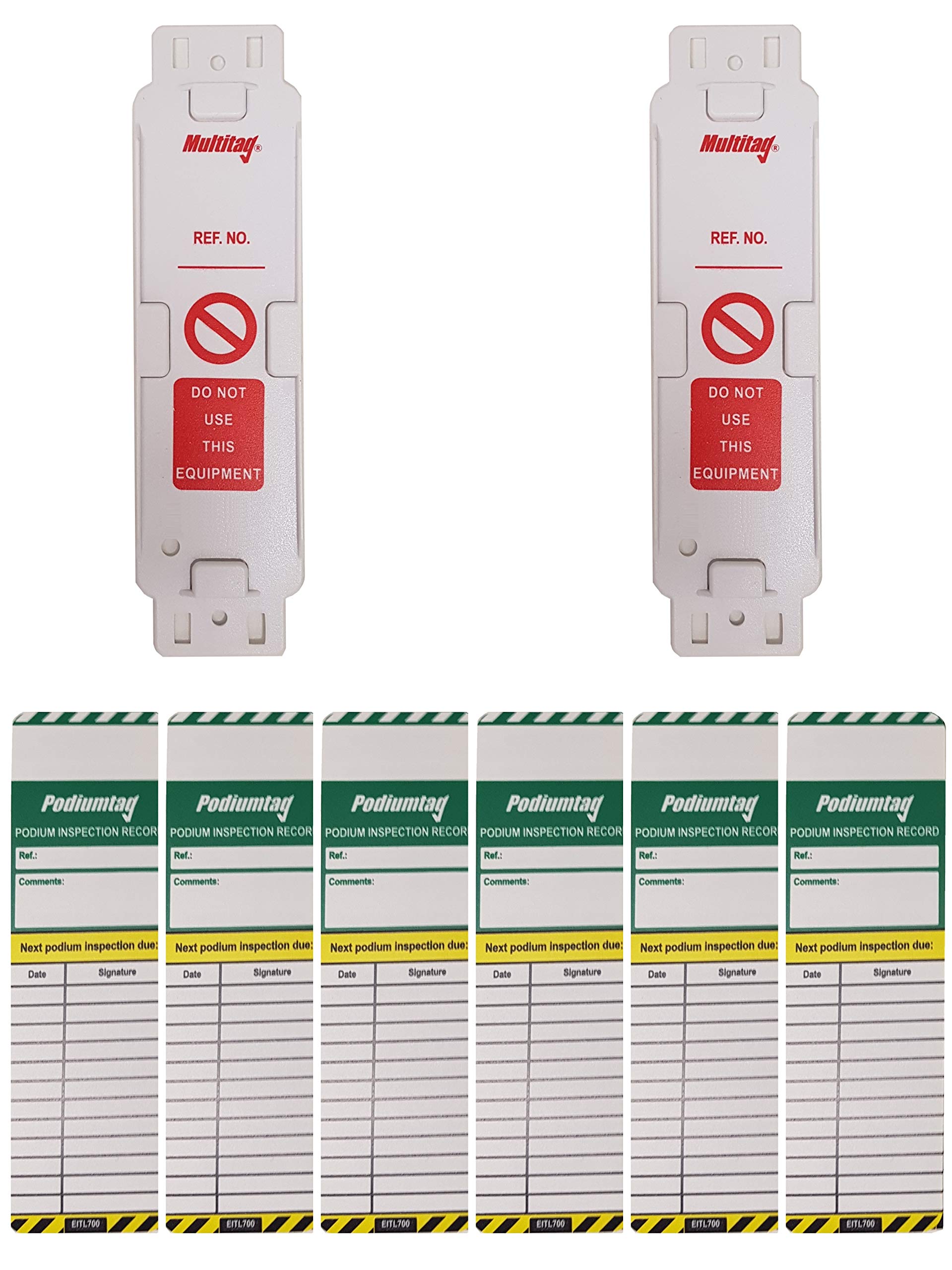 Bps Access Solutions Podium Tag Small Company Set X2 Holders & X6 Inserts