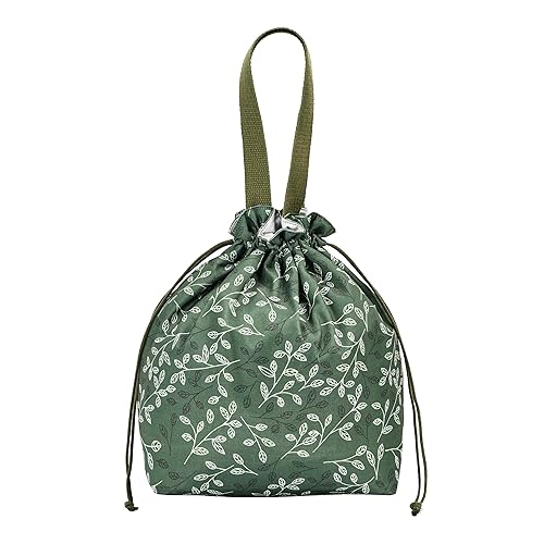 Reusable Small Lunch Bag,Drawstring Lunch Bag,Insulated Handbag Tote bag with