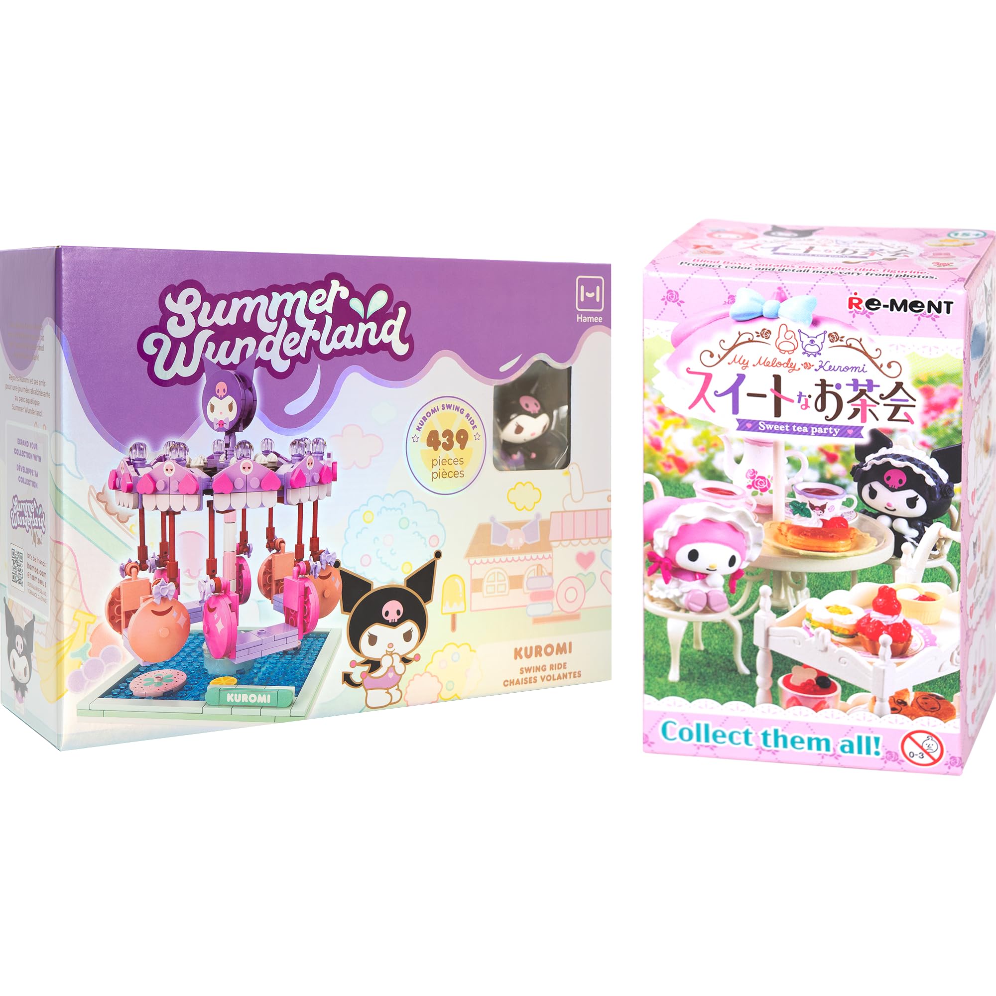 Amazon.com: Hamee Summer Wunderland Building Blocks (Kuromi Swing