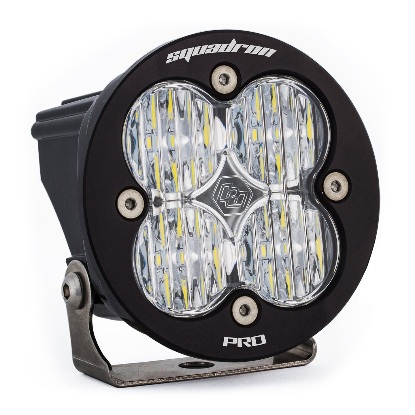 Baja Designs Squadron-R Pro Black LED Light Pod for Off-Road 4x4, Trucks, SUV, UTV (Wide Cornering; Clear)