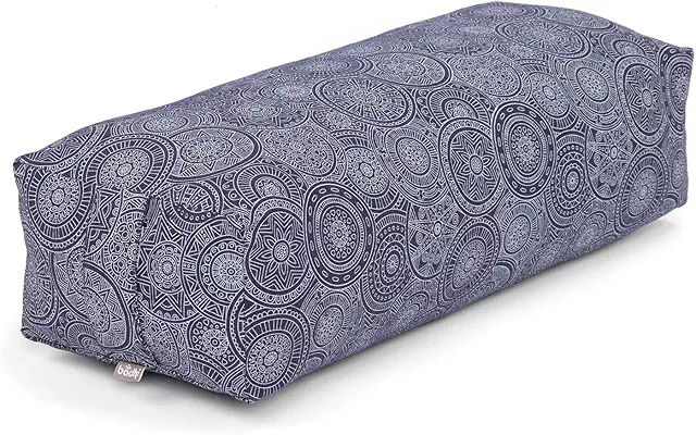 Bodhi Yoga Bolster SALAMBA: Rechteckiges Yogakissen mit Dinkelfüllung für Restorative Yoga