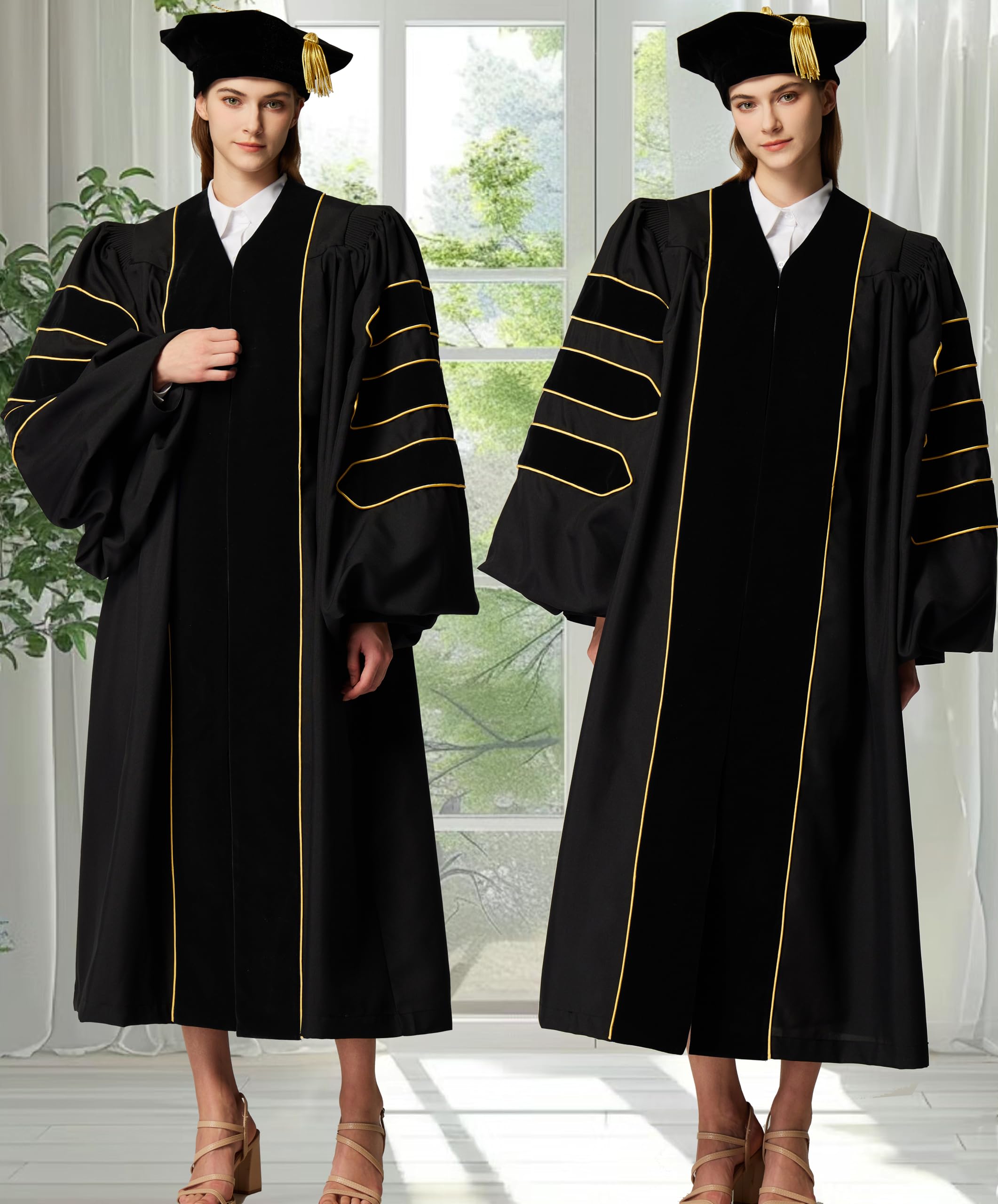 Snapklik.com : MyGradDay Unisex Deluxe Doctoral Graduation Gown And 8 ...