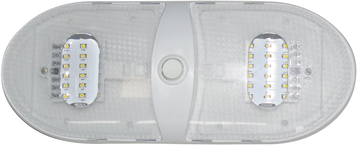 Diamond Group 65430-WW Warm White Slim Line Double LED Dome Light