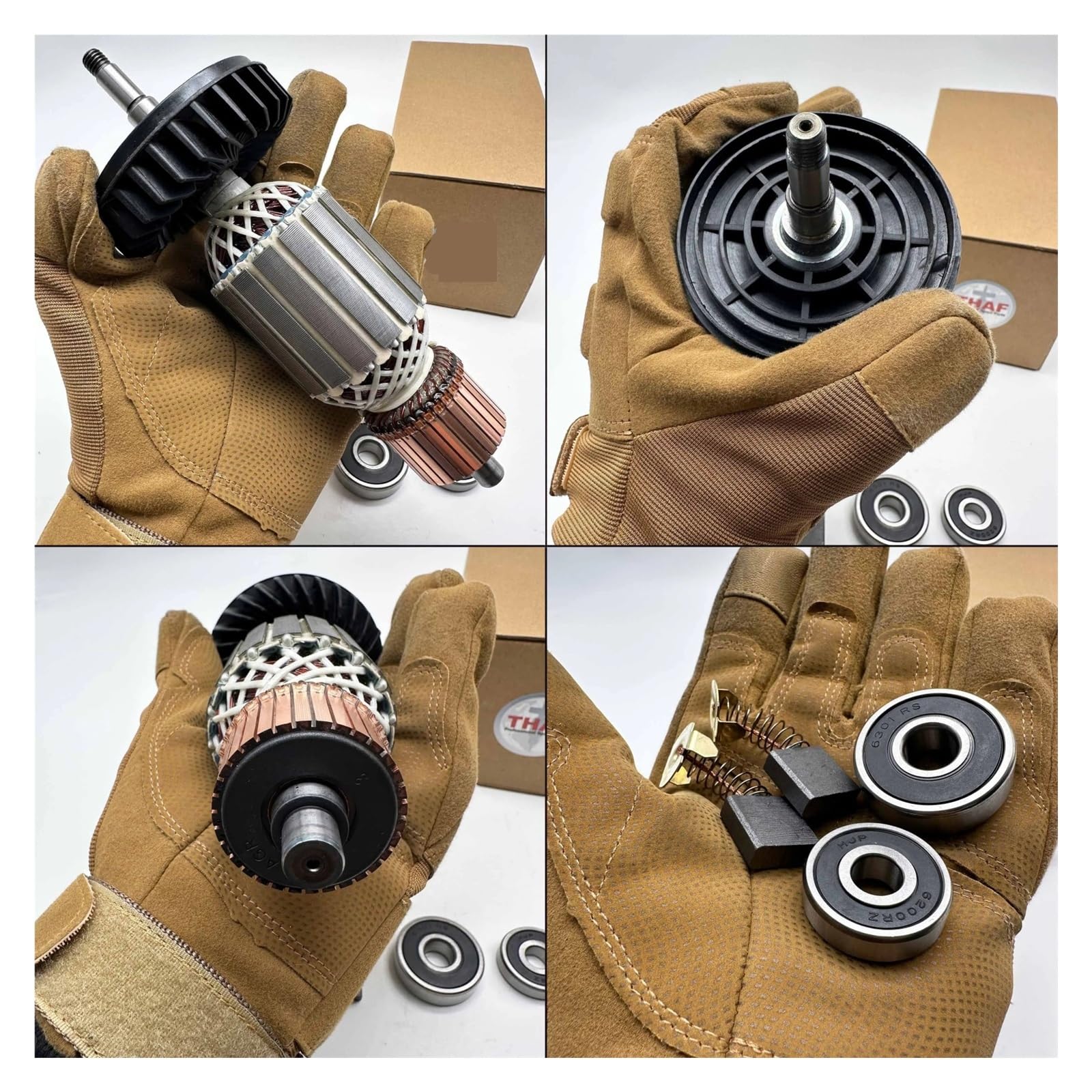 Piezas De Repuesto For Amoladora Angular De Campo, Estator, Rotor De Armadura, CA 220V 240V,(Compatible Con MAKITA GA7020 GA9020 GA7020S GA9020S MT900 518725-7)(Stator)