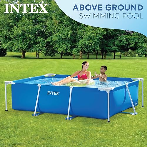 Miniatura 3 de Intex alberca para bebé, con marco rectangular 28270E (86 x 59 x 23 pulgadas)
