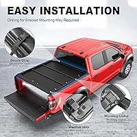 Vista 3 de MOSTPLUS Cubierta Enrollable de Vinilo Suave para Caja de Camioneta Tonneau Compatible con Honda Ridgeline 2017-2025 Cama de 5 Pies