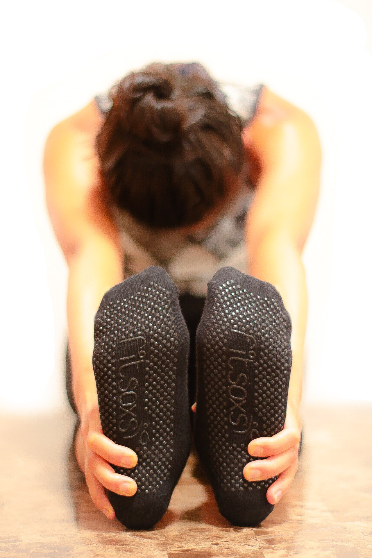 2 Pairs of Premium Yoga Socks Non Slip Women Small Size - Organic Cotton Grippy Yoga Socks - Pilates Socks - Barre Socks Ballet Style - Hot Yoga Socks - 2 Pack of Fitsoxs