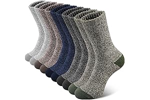 SIMIYA Mens Wool Boot Socks