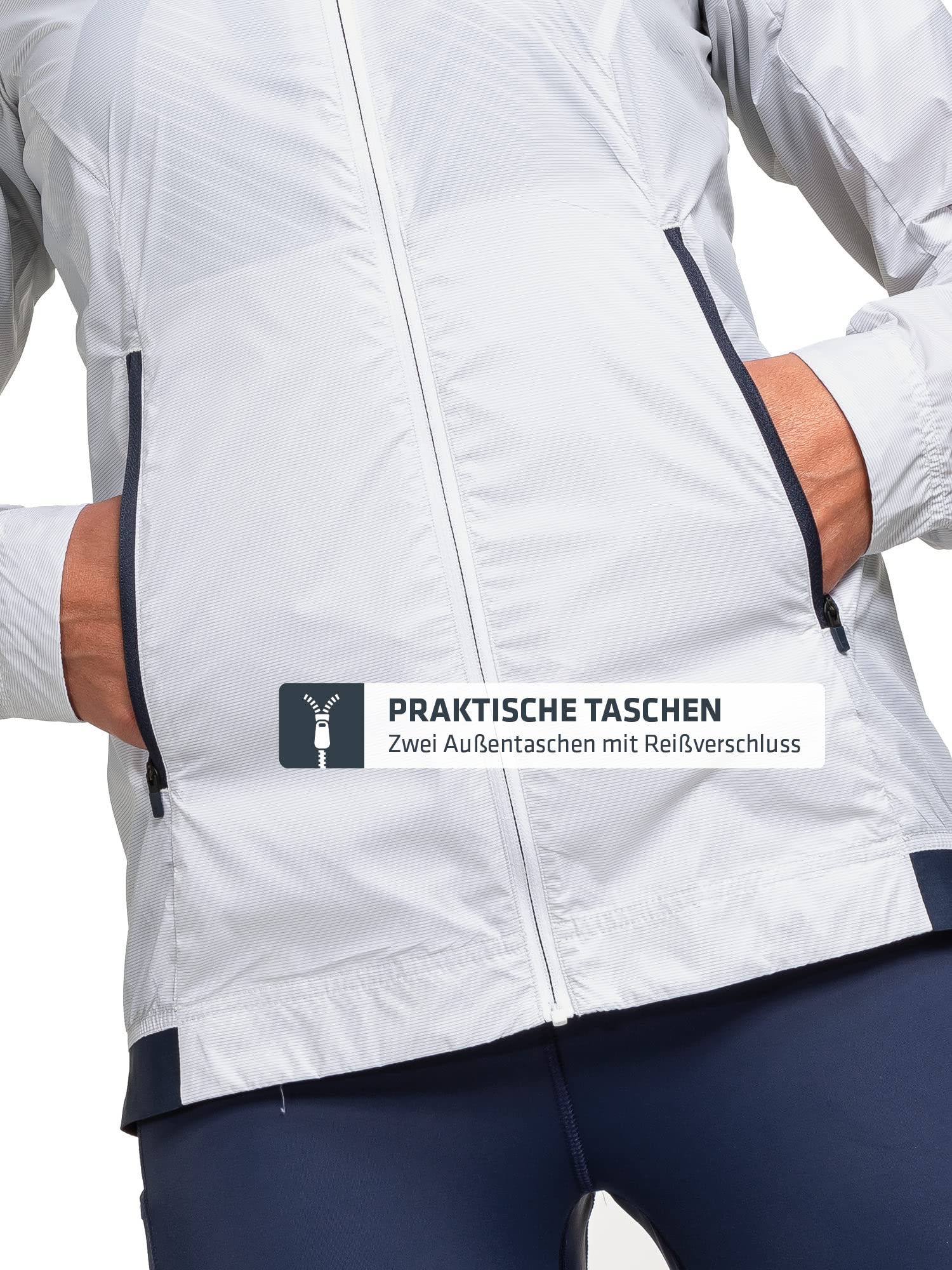 Schöffel Damen Jacket Bygstad L, winddichte Wanderjacke, Windbreaker mit kühlenden Graphene Fasern
