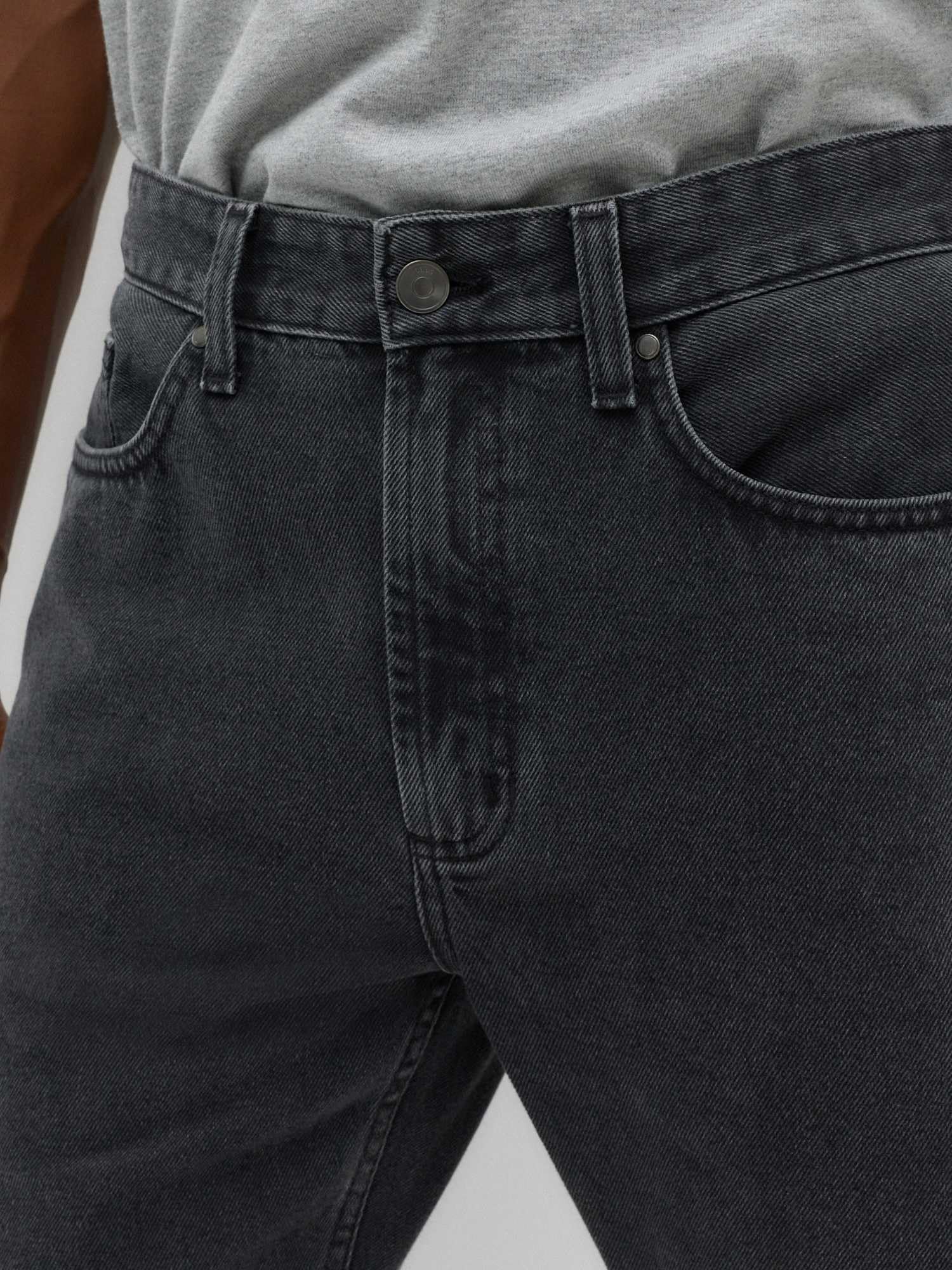 Marks & Spencer Jean Homme Coupe Droite en Pur Coton