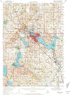 YellowMaps Albert Lea MN topo map, 1:62500 Scale, 15 X 15 Minute, Historical, 1954, Updated 1972, 20.19 x 16.51 in - Paper