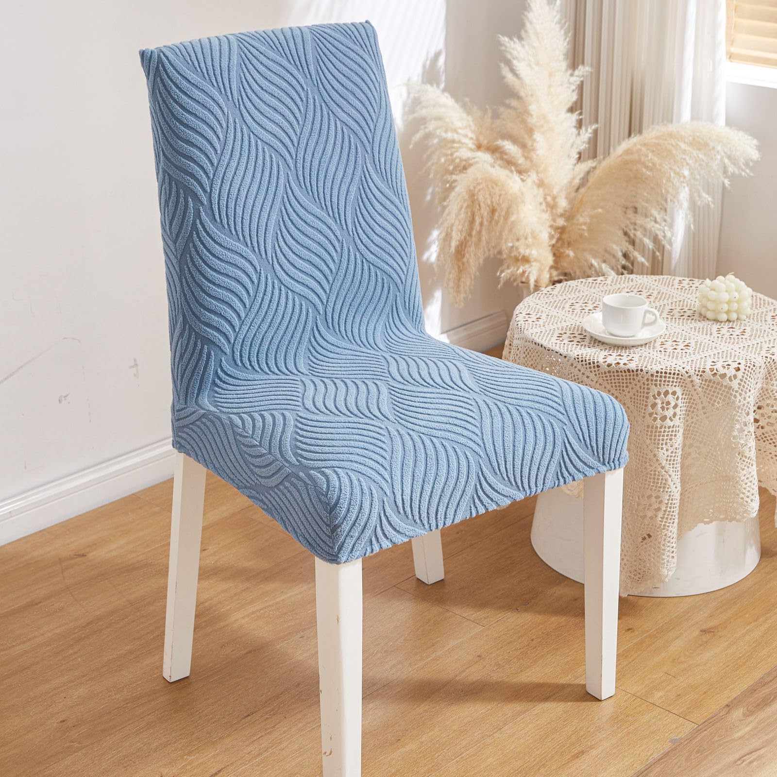 Protect Your Dining Chairs with Elastic Slipcovers -10 Protect Your Dining Chairs with Elastic Slipcovers -10