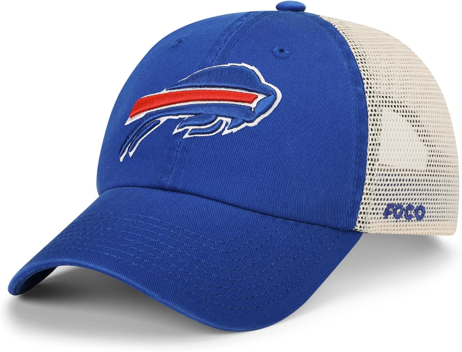 FOCO NFL Mens NFL Team Logo Casual Mesh Trucker Hat Caps