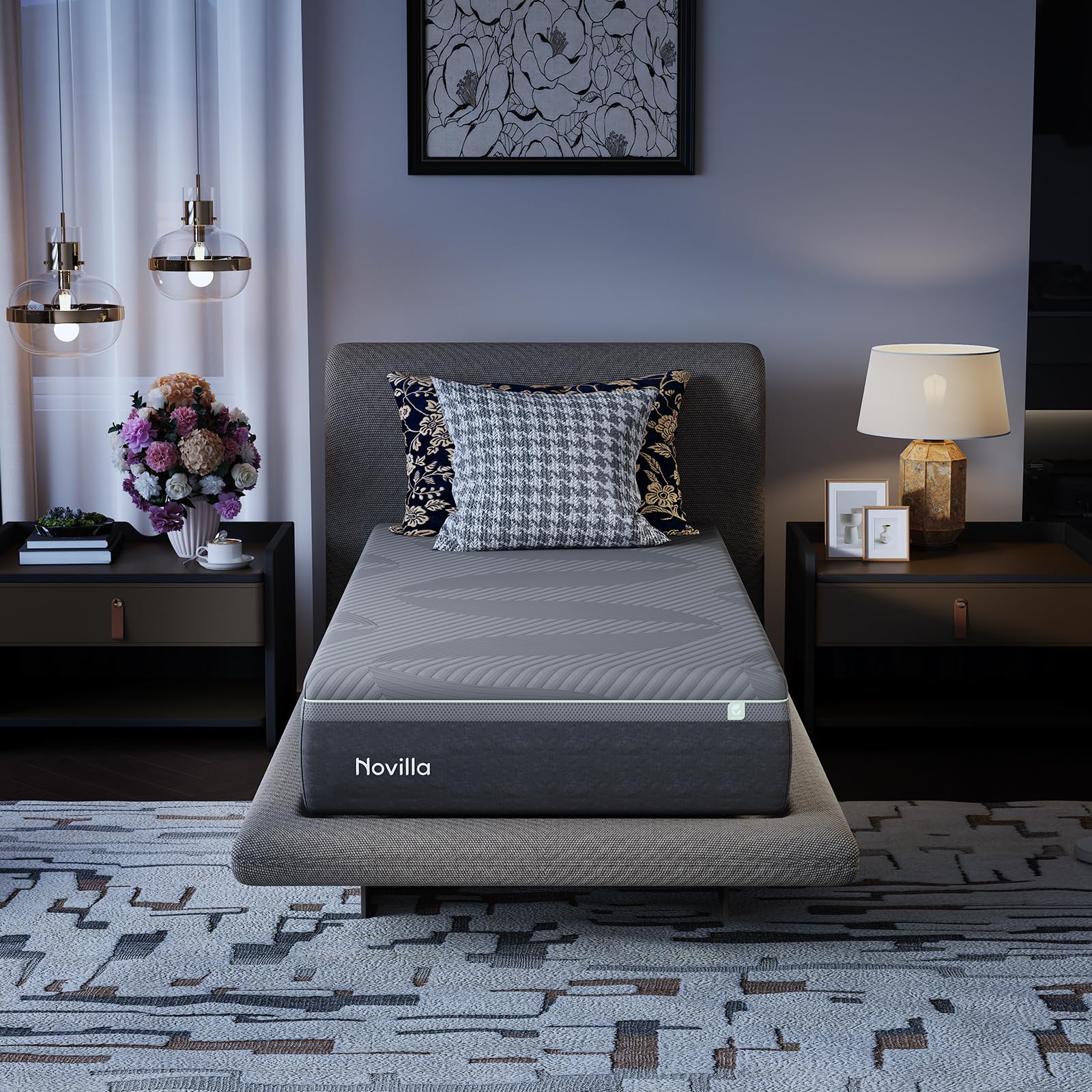 Novilla AiryFlow Twin 10 Inch Memory Foam Mattress