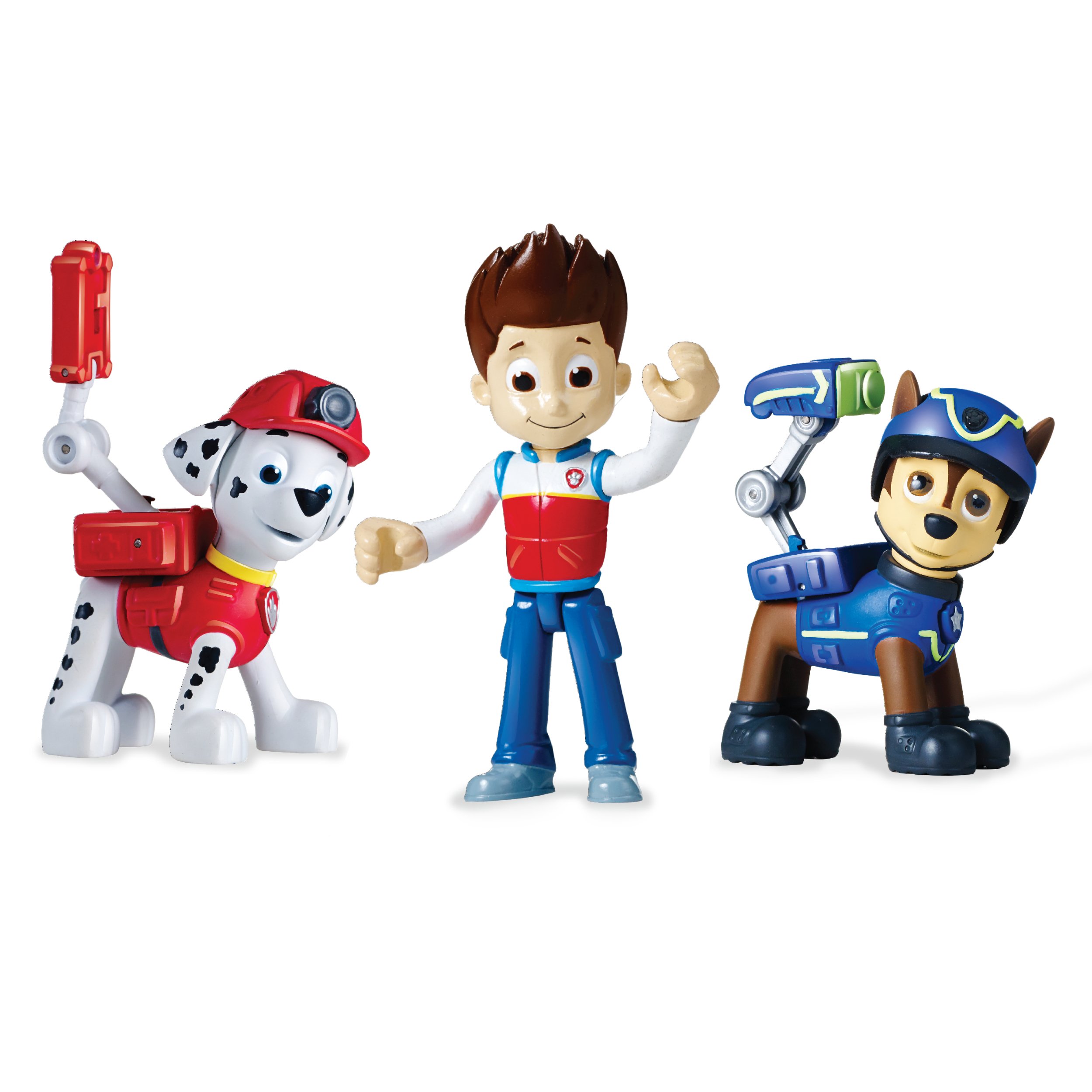 Paw Patrol Action Pack Pups Figure Set, 3Pack, Ryder, Chase and