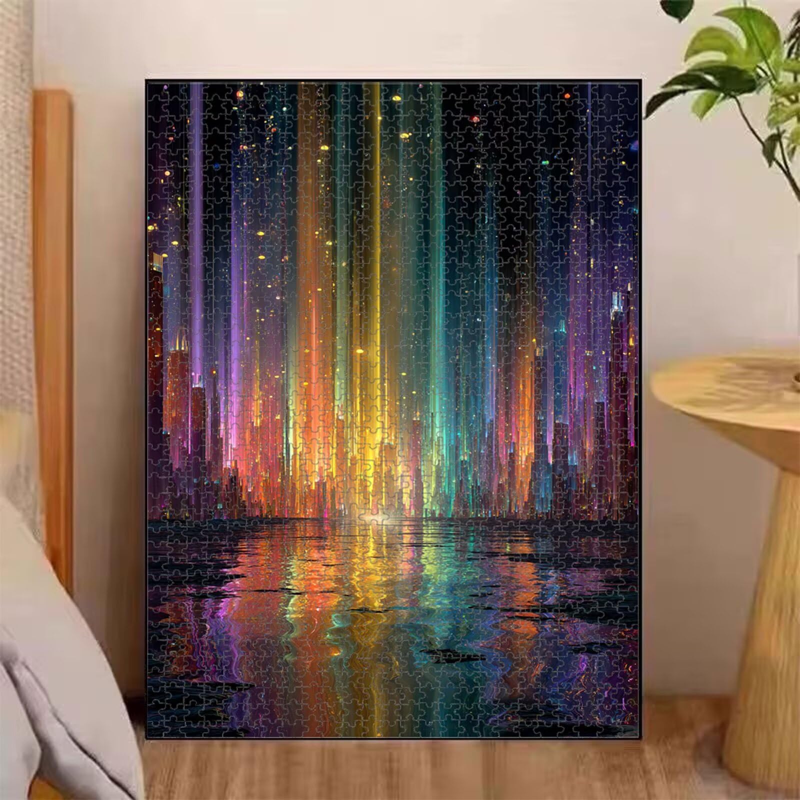 4000 elementów Puzzle dla dorosłych Dream & Aurora Solidne drewniane puzzle 1T#1849