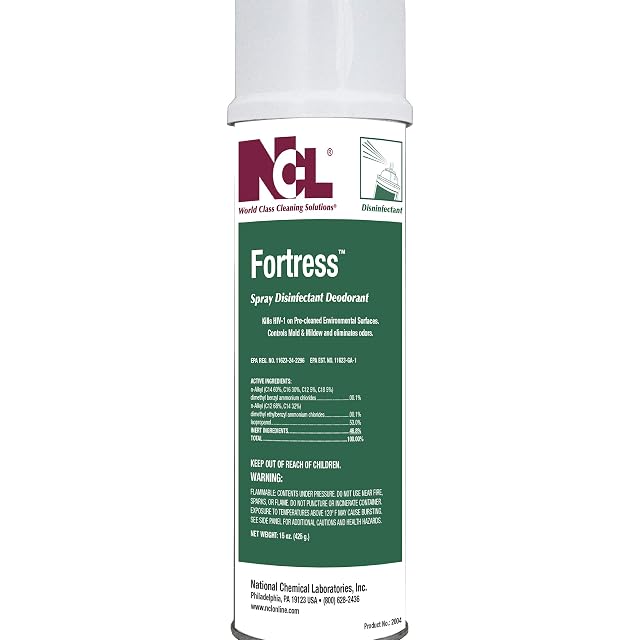 FORTRESS Spray Disinfectant Deodorant aerosol 12 15 oz Aerosol Case NCL2004