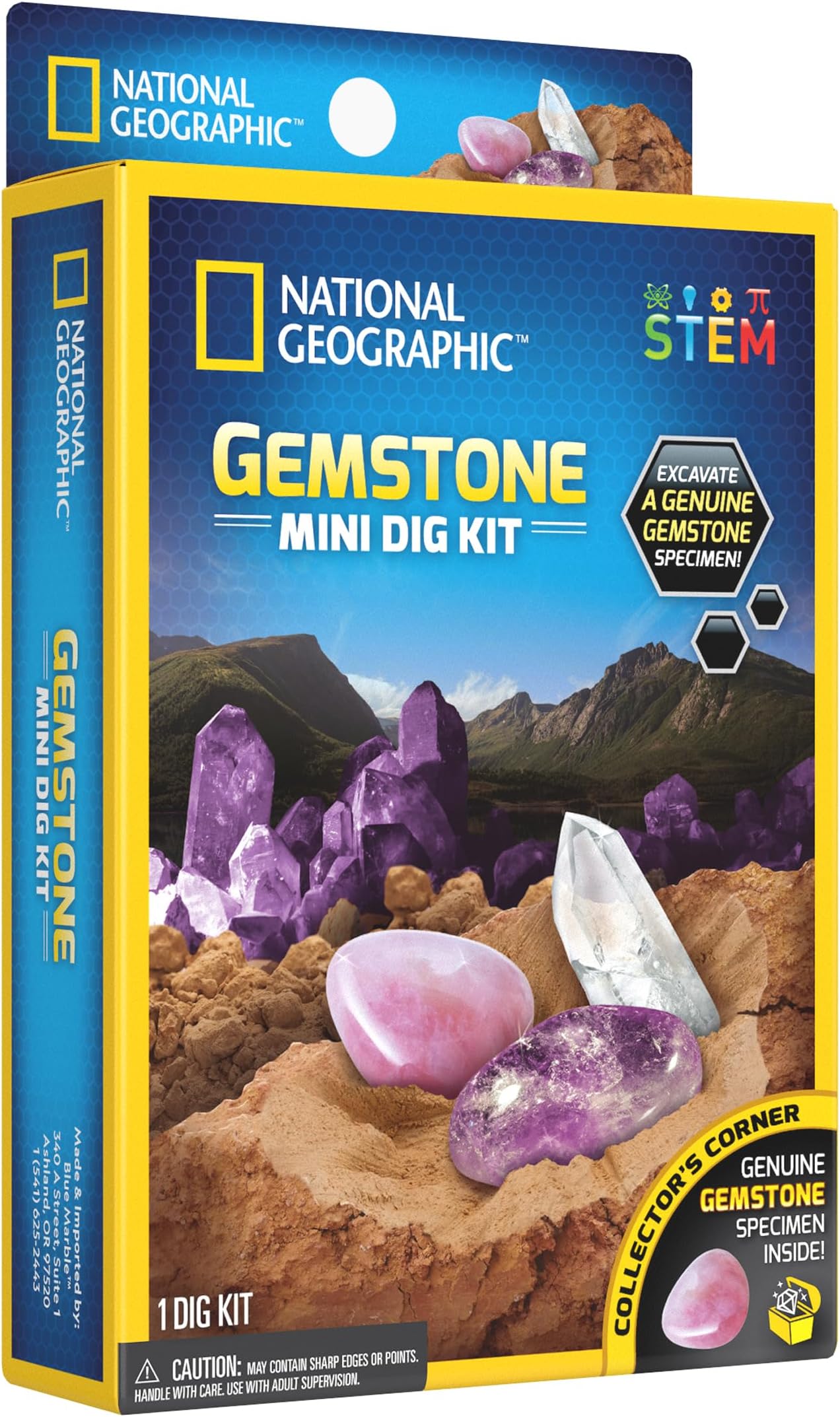 National Geographic NG CARDED GEMSTONE MINI DIG KIT