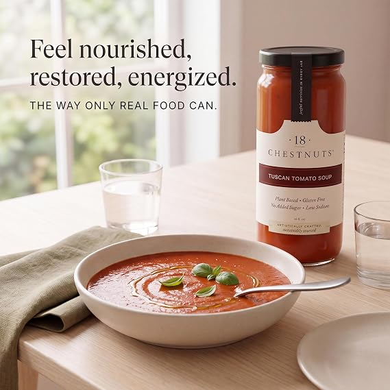 18 Chestnuts, Soup Tuscan Tomato, 16 Ounce