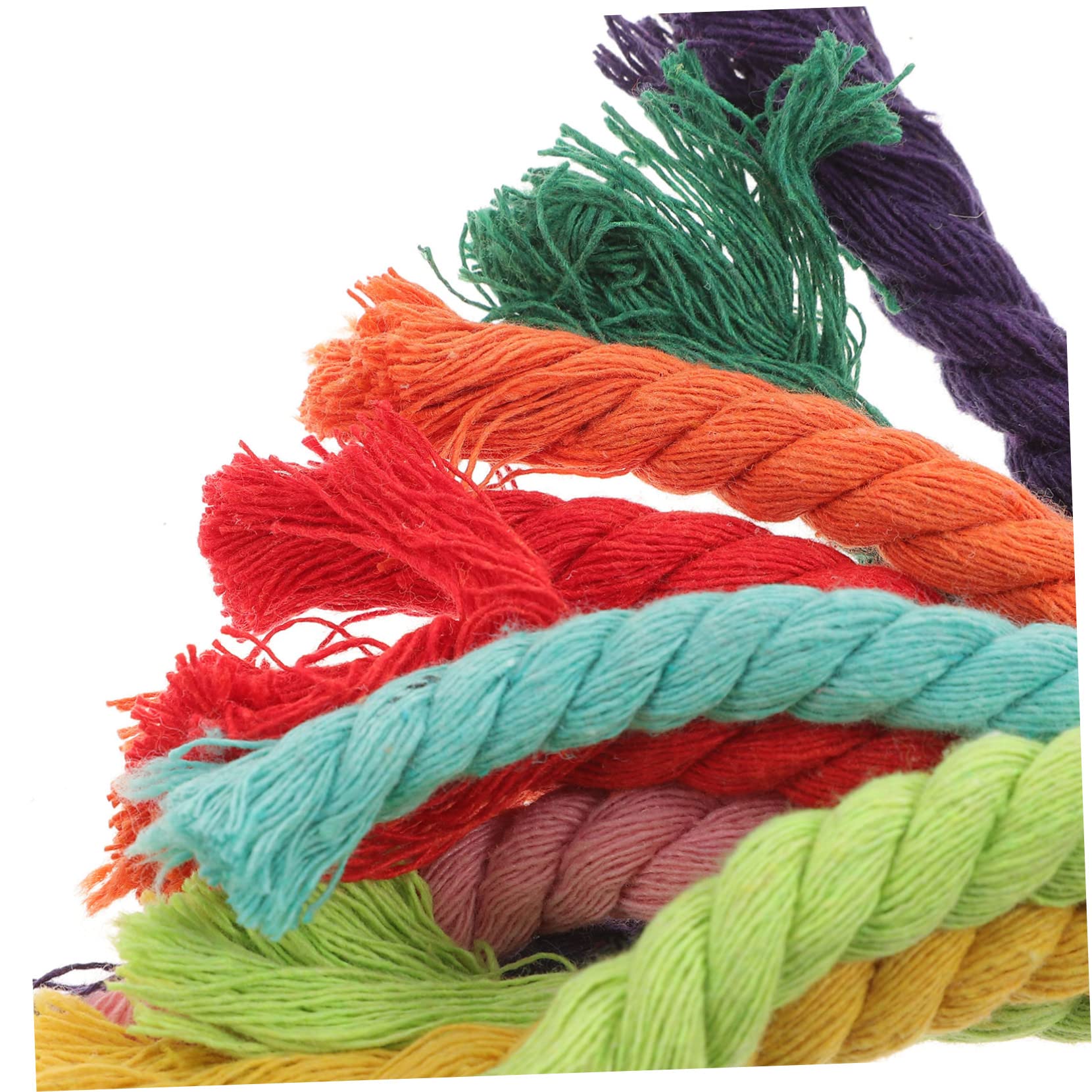 minkissy 5stücke Parakeet Baumwollseil Spielzeug Für Vögel Sicheres Kauspielzeug Für Papageien Wellensittiche Nymphensittiche Multifunktionale Vogelspielzeuge Mit Aufhängung Für