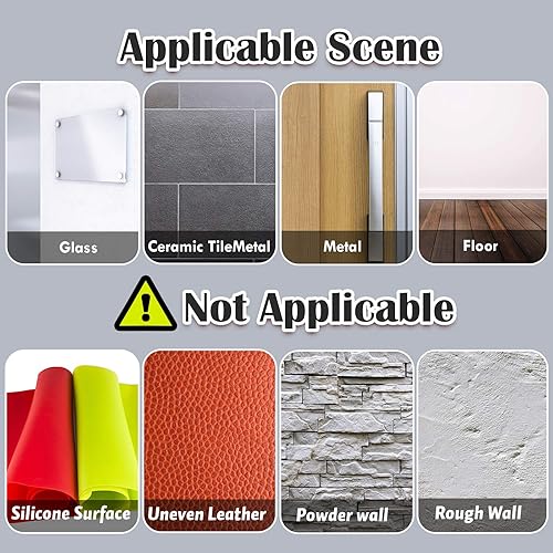 Miniatura 6 de Calcomanías transparentes de doble cara cinta adhesiva transparente incluye adhesivo cuadrado de doble cara y calcomanías de puntos redondos cinta