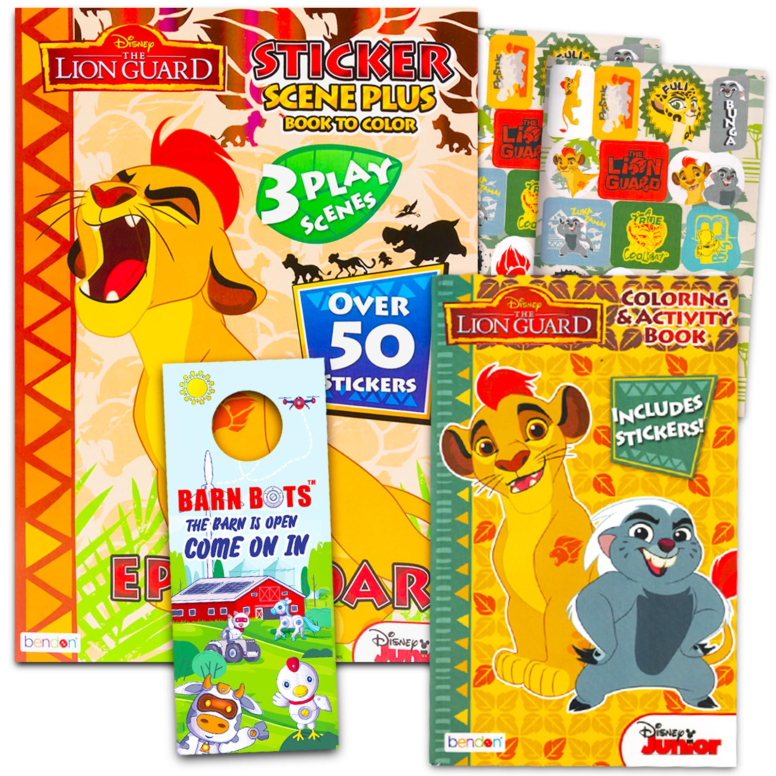 4SGM Lion Guard Jumbo Coloring & Activity Book - Set of 2