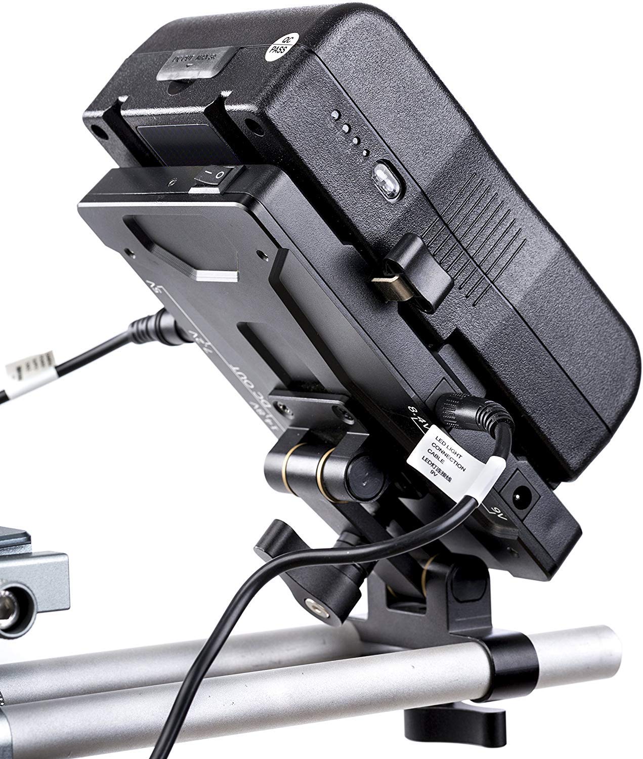 Amazon.com : Movo RBS1 V-Mount Battery Plate with 15mm Rod