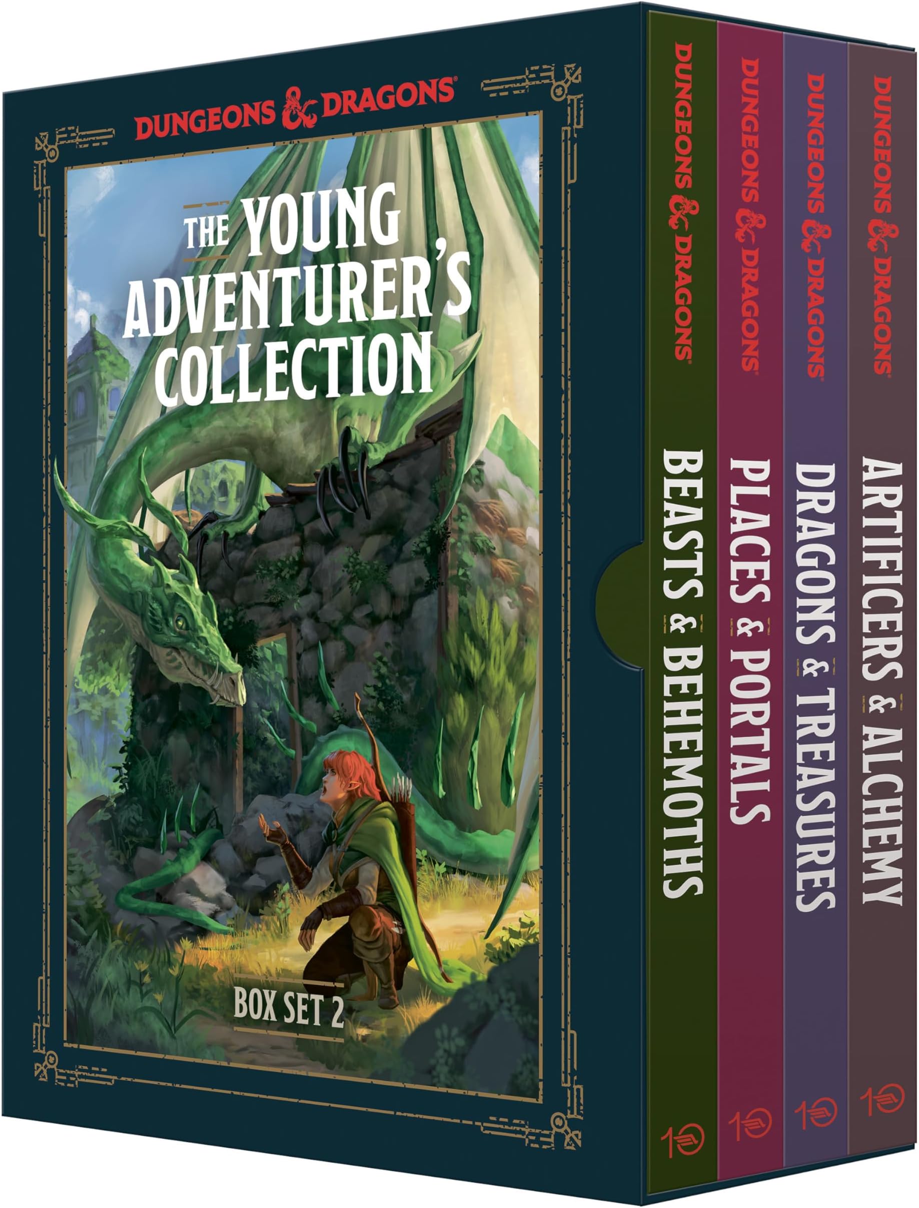 The Young Adventurer's Collection Box Set 2 (Dungeons & Dragons 4-Book Boxed Set): Beasts & Behemoths, Dragons & Treasures, Places & Portals, Artificers & Alchemy