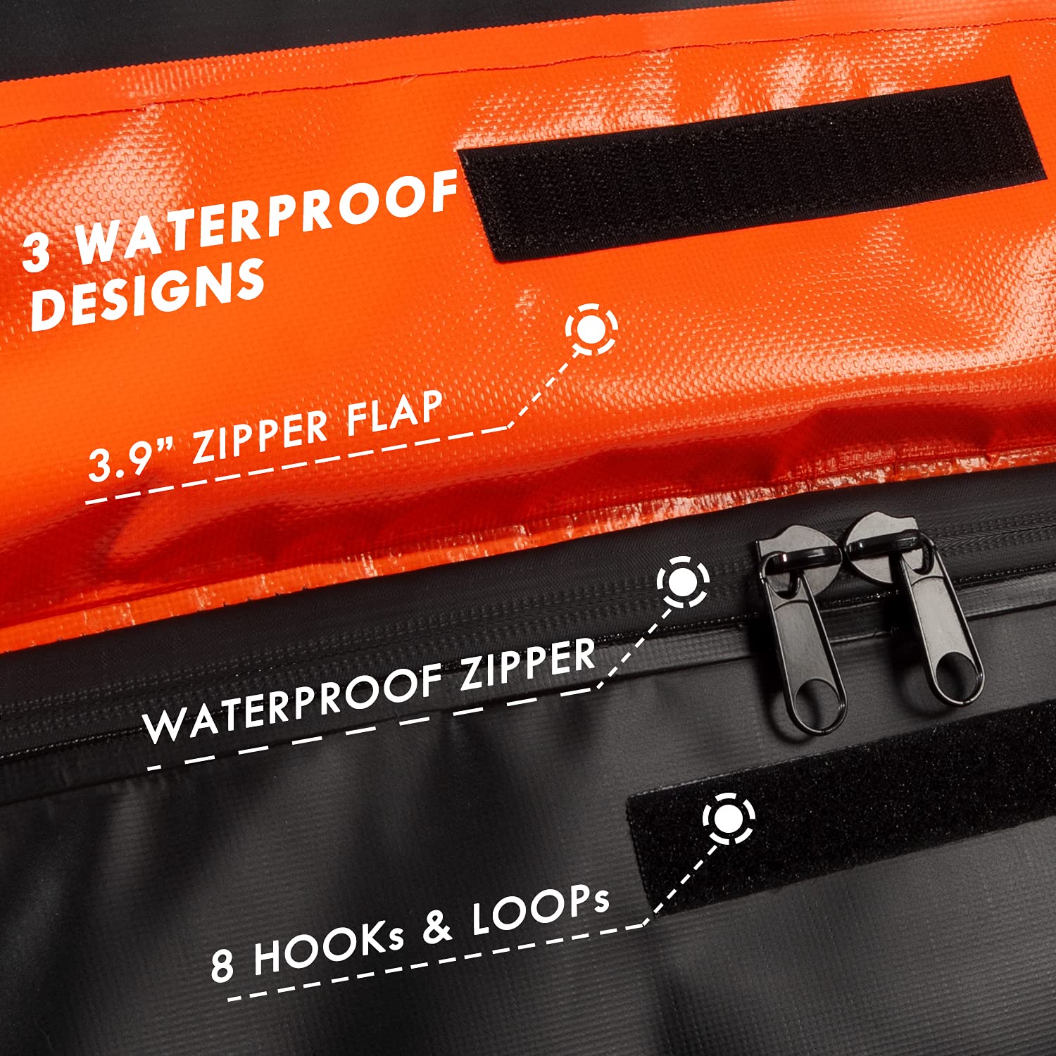 FRUNO 15 CUFT Rooftop Cargo Carrier Waterproof Vehicle Cargo Carrier