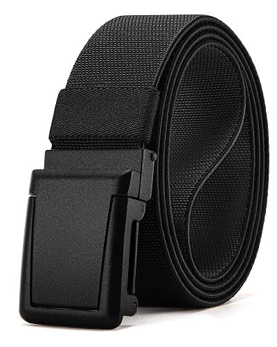 CHAOREN Tactical Belt Men - 1.5' Stretch Work Belt with Zinc Alloy Buckle