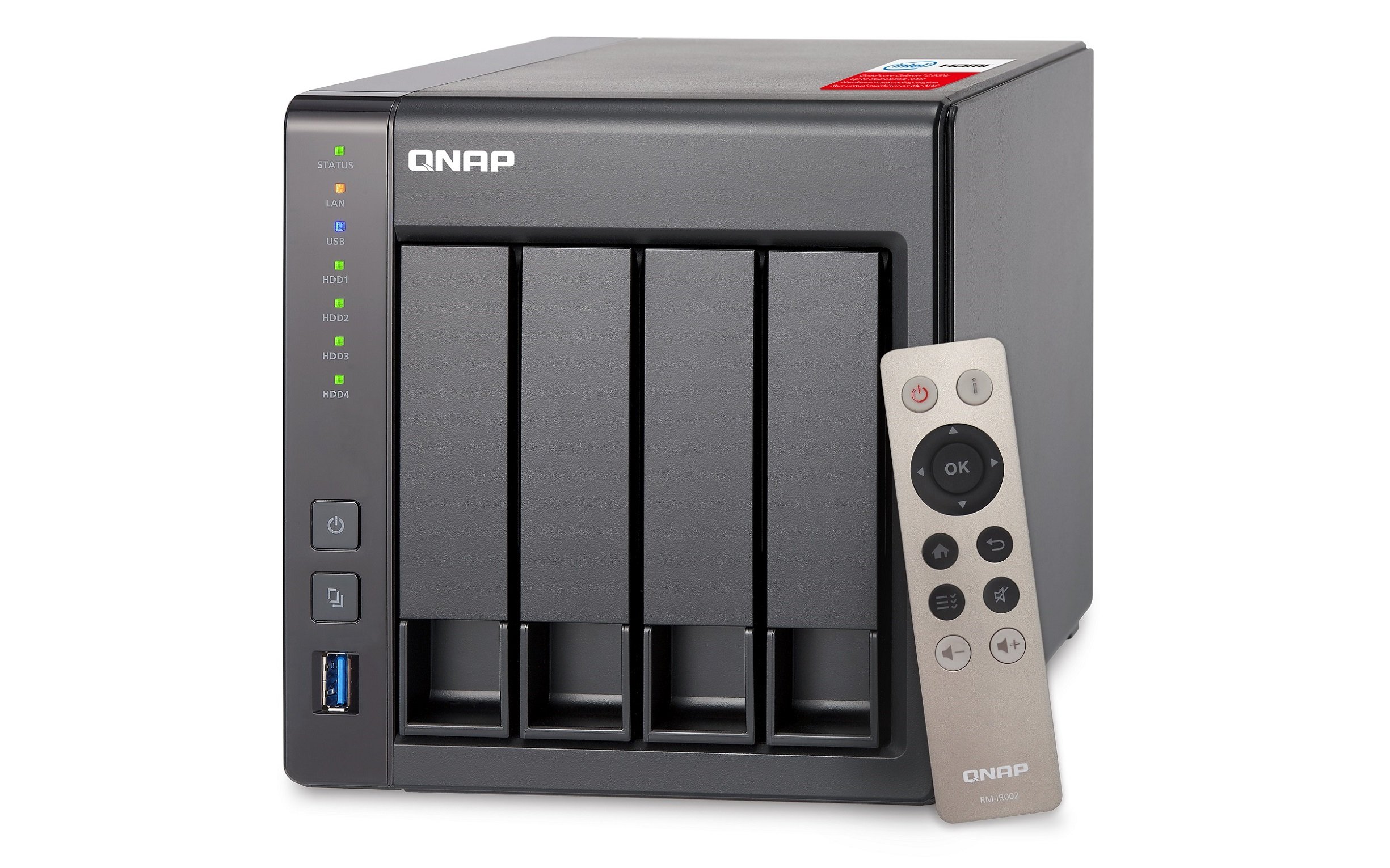 Buy QNAP 4Bay NAS TS451+ Quadcore Intel Celeron J1900 2GB RAM with