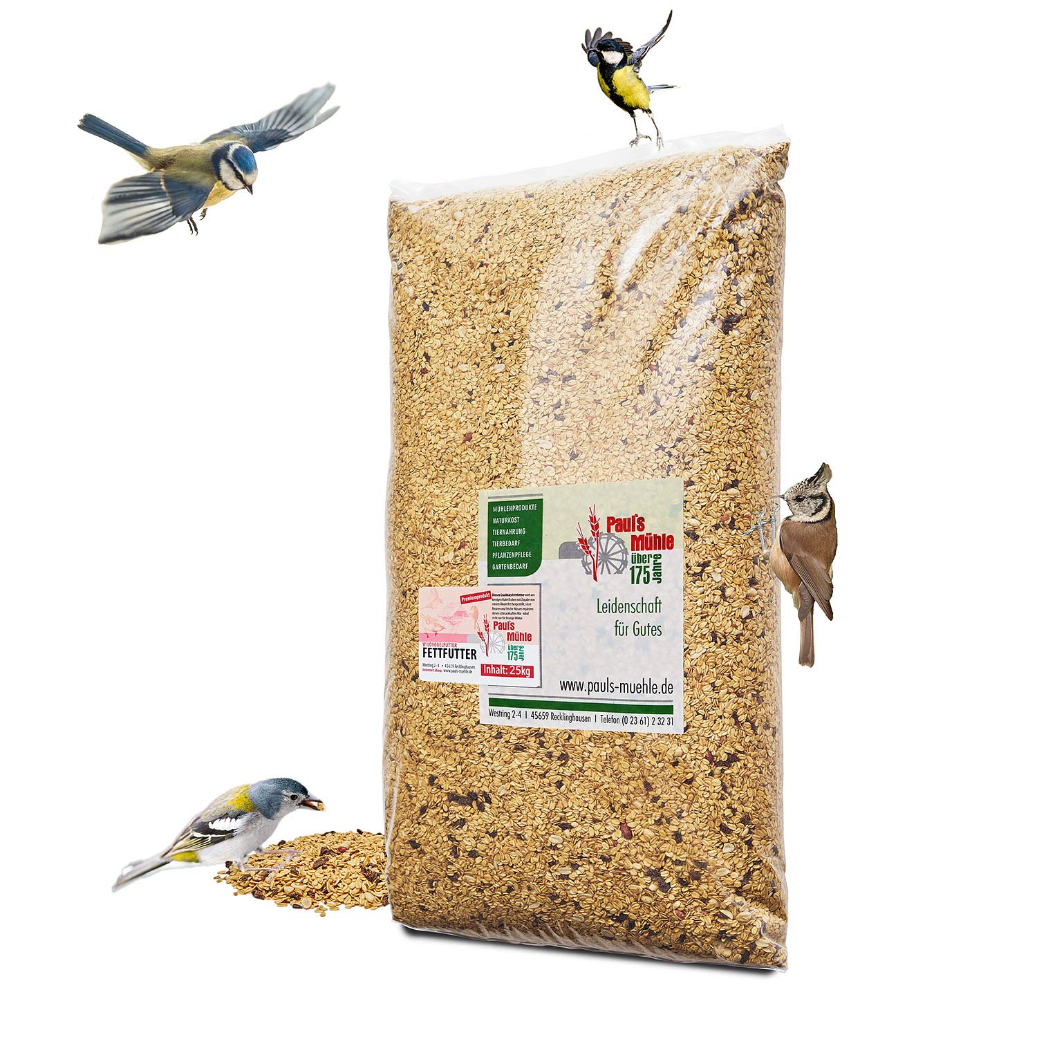 Paul´s Mühle Wildvogelfettfutter Premium Qualität 25 kg Beutel