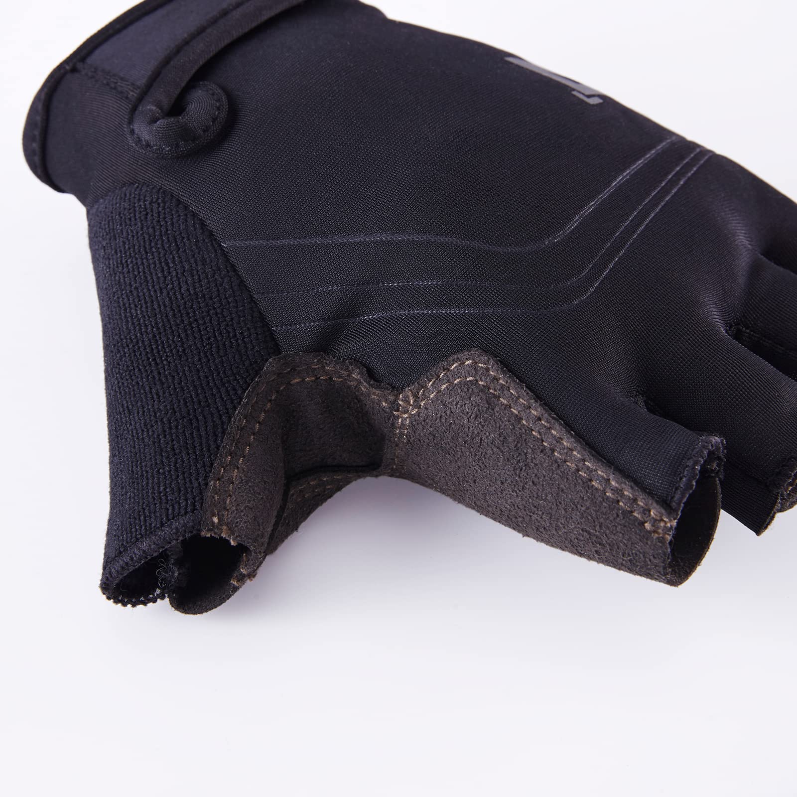 OOZi Gants de cyclisme sans doigts pour homme et femme, matériau stretch léger, rembourré, pour VTT, conduite sur route, entraînement en intérieur, haltérophilie