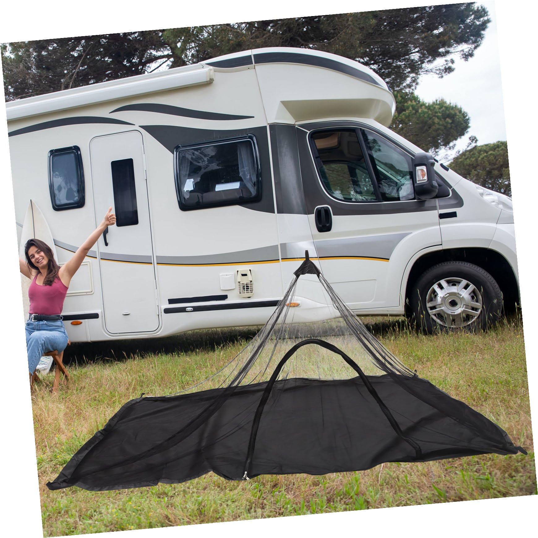 TEHAUX Mosquitera Portátil para Camping Senderismo Pesca y Exteriores para Mochileros y Viajes