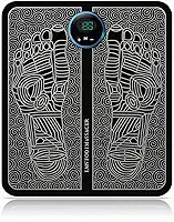 Tapete Massageador Elétrico Portátil para Pés e Pernas com Estímulo EMS e Relaxamento Muscular
