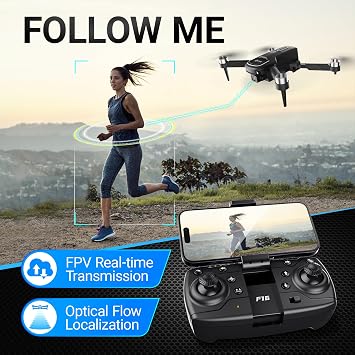 Contixo F16 Camera Drone For Kids, 360 Flip Brushless Motor 2.4G RC Quadcopter Foldable Gesture Control FPV Flying Drones with 17 Mins Intelligent Flight Time For Beginners children Indoor Outdoor