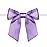 Rainbow Pana 120 Pack Twist Tie Bows for Treat Bags 3 Violet Satin Ribbon Bows for Package Craft Gift Wrapping Decoration